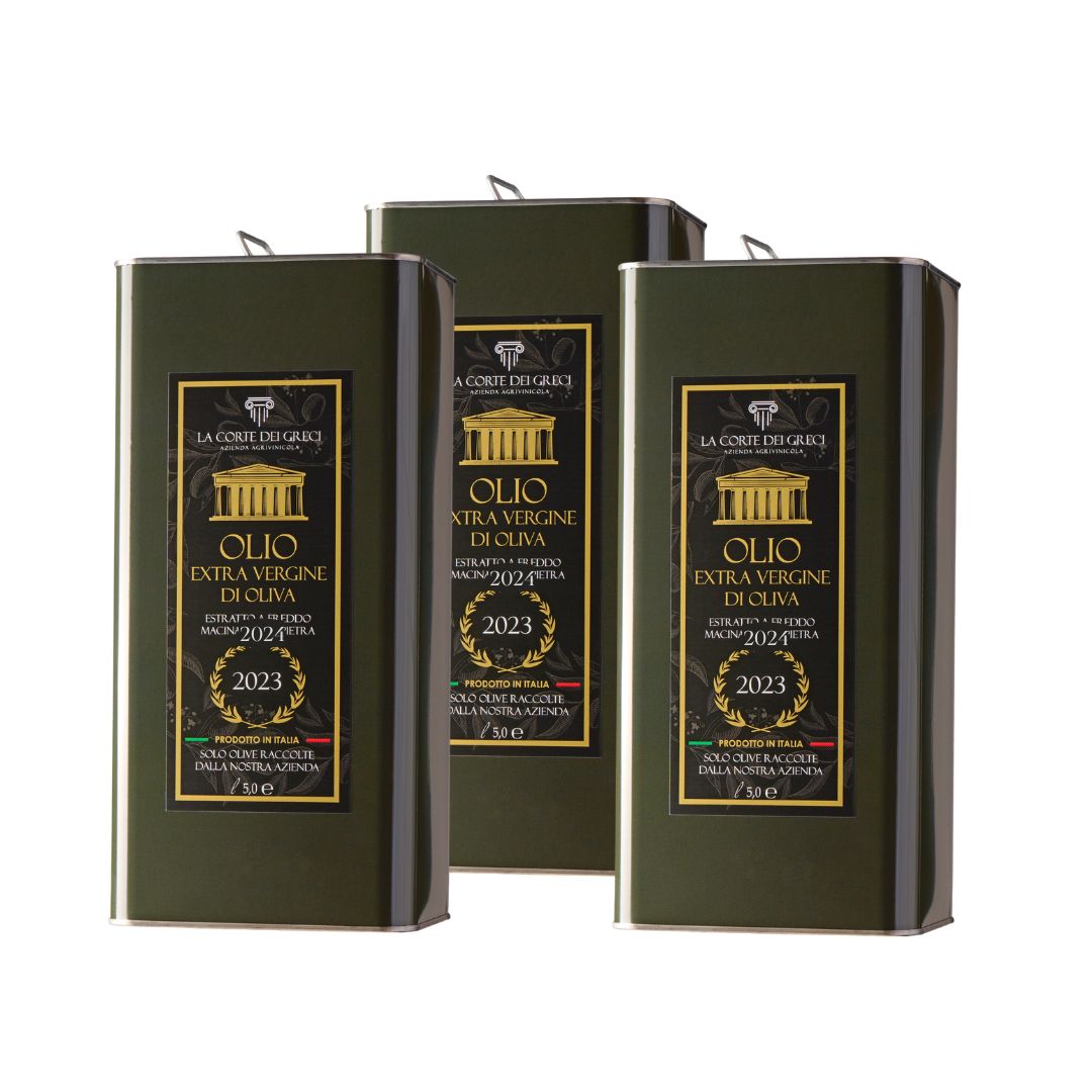 3 Lattine Da 5 Lt Olio Extravergine Di Oliva Campagna Di Raccolta 2024-2025